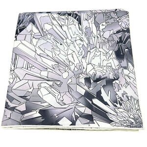 HERMES Gray Silk Scarf